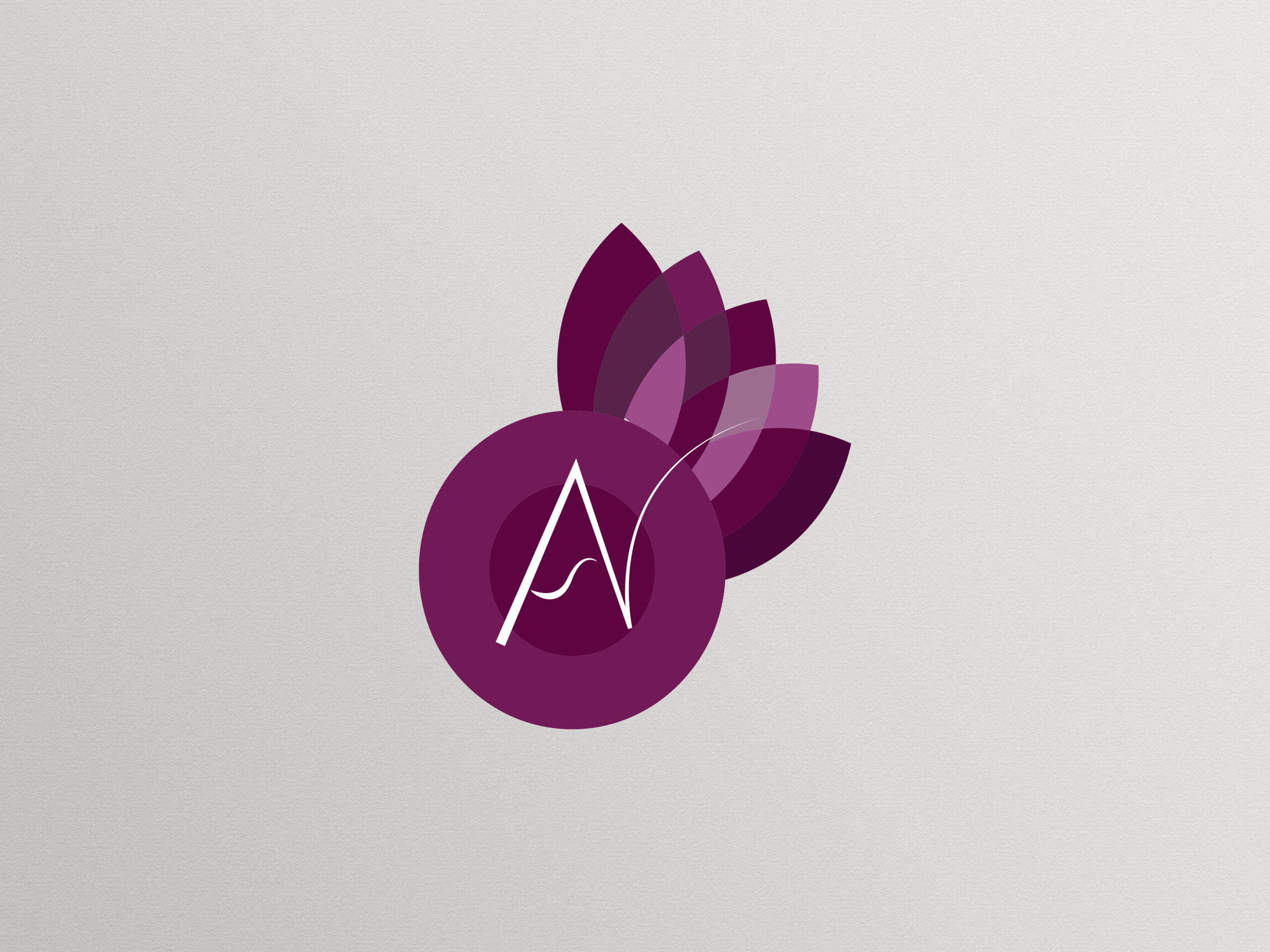a logo with purple and white colors logocreativearts 5 Creative logo design in the world
