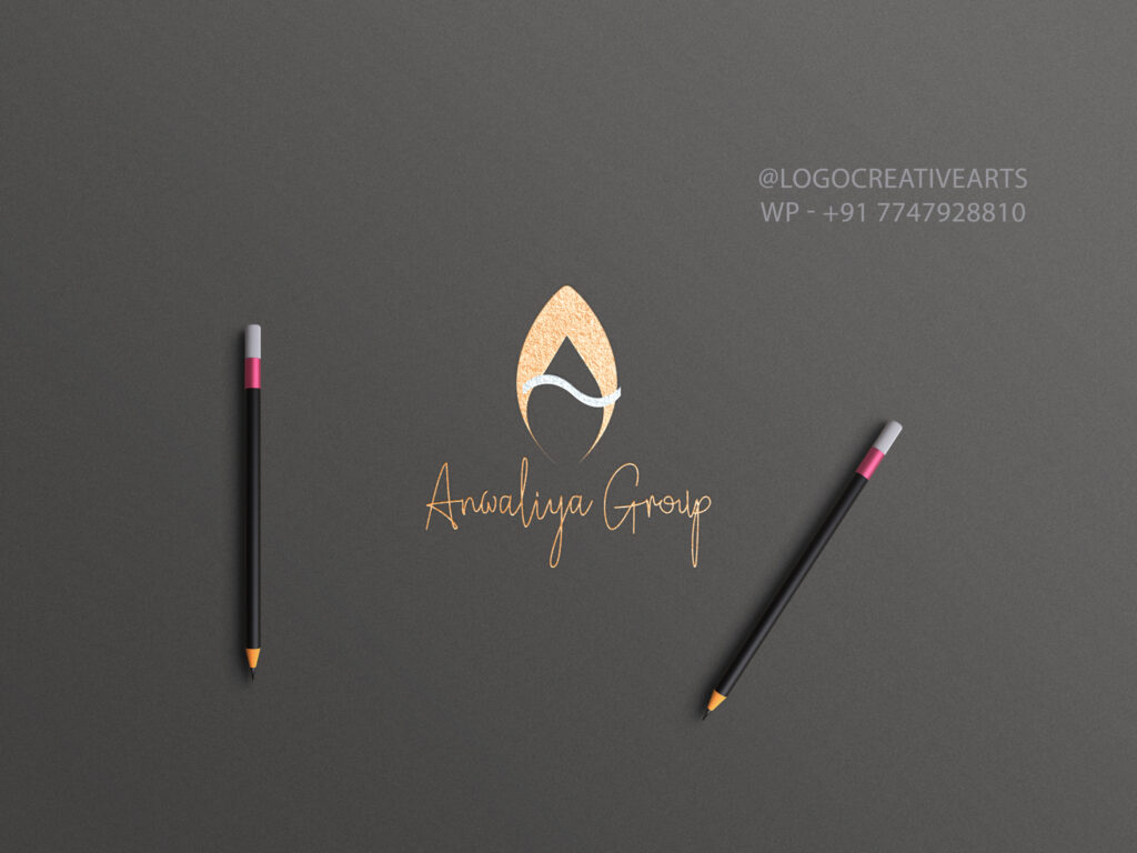 Logo design featuring a tooth icon and dental tools, representing a modern dental clinic's branding.