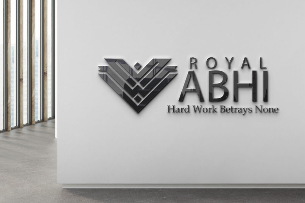 Royal Abhi logo showcasing sophisticated design elements and a luxurious aesthetic.
