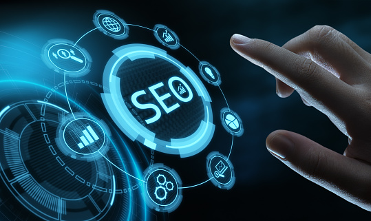 SEO services in Indore, showcasing digital marketing strategies and analytics for improved online visibility.