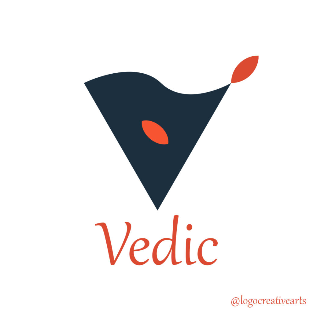 Logo of Vedic, a company specializing in home products, featuring a modern design and soothing color palette.