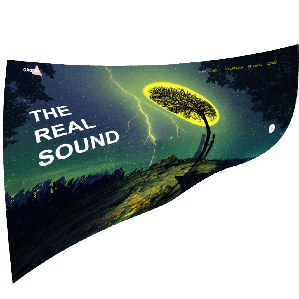 Real Sound logo displayed on a clean white background, emphasizing its modern design and branding.